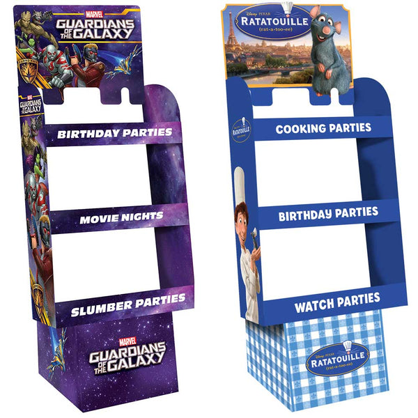 Guardians of the Galaxy and Ratatouille Retail Store Displays