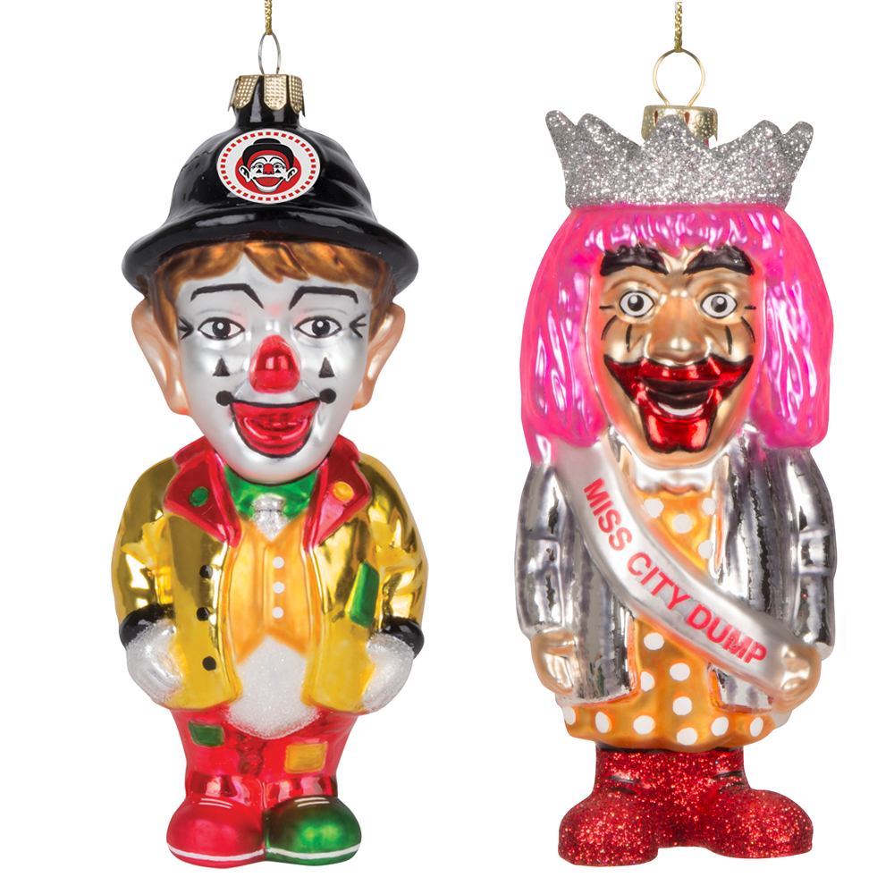 J.P. Patches and Gertrude Ornaments
