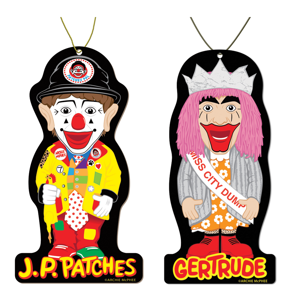 J.P. Patches and Gertrude Air Fresheners